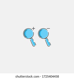 Ilustration vector graphic of the a icon zoom, good for logo, etc.
