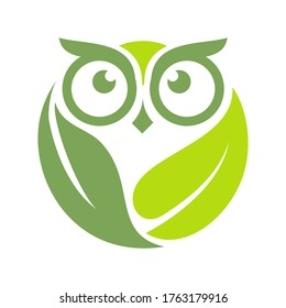 Vektorgrafik von Leaf Owl