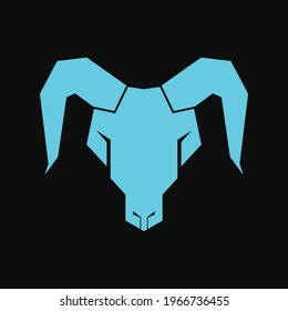 Logotipo gráfico vectorial de ilustración de Digital Goat cool para club deportivo, empresa digital 