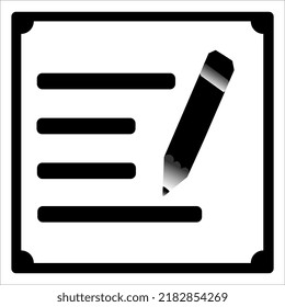 Ilustration vector graphic of logos, icon or syimbol for writing. Perfect for symbols, screen printing, profiles, buttons on computers, application, web etc. Unique and simple vector design.