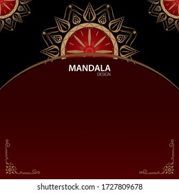 Ilustration vector graphic of mandala design. good for invitation, ied mubarok, ramadhan etc.