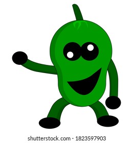 Ilustration vector graphic of mango, perfect for mango fruits product etc.