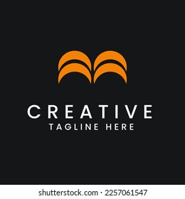 ilustration vector graphic of modern creative elegant Letter M logo design, good for branding, business, marketing.
