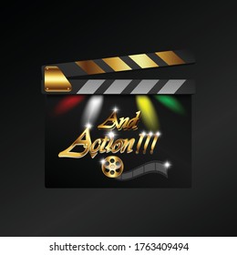 ilustration vector graphic of nice smooth cinema banner for promotional tools.free vector