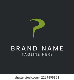Ilustration vector graphic of 
P letter logo design vector illustration, good for branding, business, marketing.