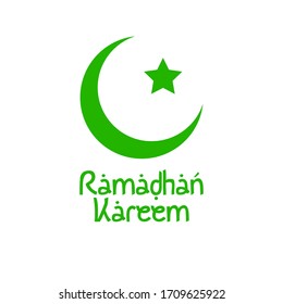 Gráfico vectorial de ilustración de la luna de ramadán