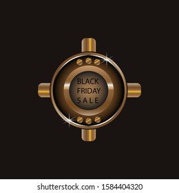 ilustration vector graphic of round vector in chocolate color for promotonal purpose free vector 