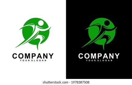 Ilustration vector graphic of Running Logo Run Fitness Sports Company Logo