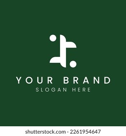 Ilustration vector graphic of Simple Initial Letter T Logo, perfect for branding, business, and marketing.