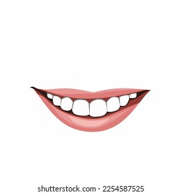 ilustración vectorial gráfico sonriendo en un fondo blanco