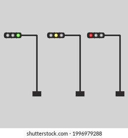 Vektorgrafik der Ampel. perfekt für den Verkehr, für Bücher, Hintergrund, Symbolsymbolik usw.