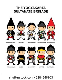 
Ilustration vector graphic of Yogyakarta Sultanate Brigade . Traditional Soldier of Indonesia. Suitable for posters, banners, t-shirts, logo , social media etc. Prajurit Keraton Yogyakarta . 