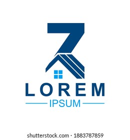 Gráfico vectorial de ilustración del logo de propiedad inmobiliaria Z
