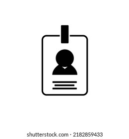 ilustration vector grapich of blank id card. perfect for company business.