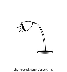 ilustration vector grapich of desk light .perfect for logo in reading books