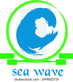 Ilustration vector grapich of sea wave