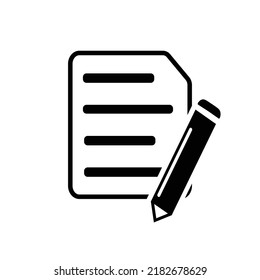 ilustration vector grapich of Writing Vector Icon. 