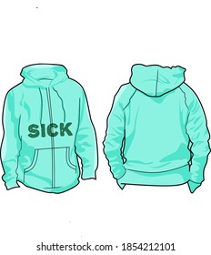 Ilustration vector male jacket is simple