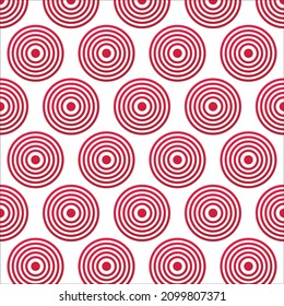 Vector de ilustración del Círculo Rojo, alta calidad para los fondos, patrón y más