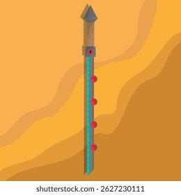 ilustration vector Sword With Gemstone