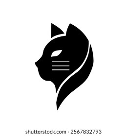 ilustration vektor head cat.cat logo ilustration