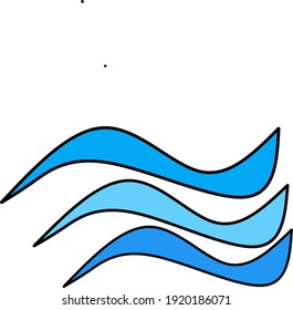 Vektorwelle für Vektorgrafik auf Hintergrund oder Logos
