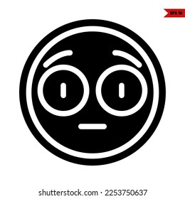ilustration of worry glyph icon