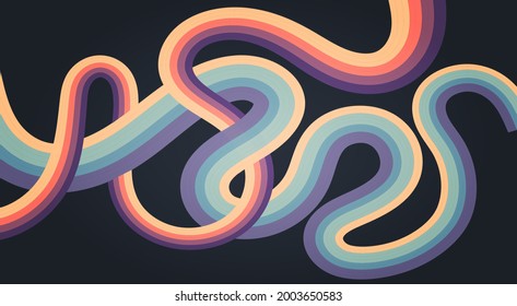 ilustrations vector graphic of colorful interlace design free vector