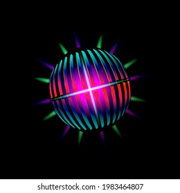 ilustrations vector graphic of colorful spears in gradient free vector