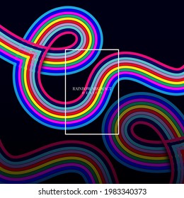 ilustrations vector graphic of ripple rainbow e letter shape