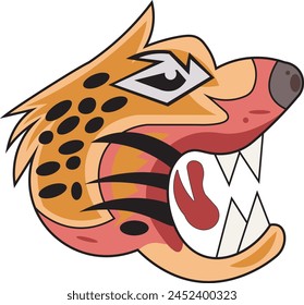 Parches de Vector bordados de tigre