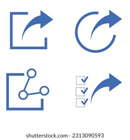 ilustrator of set icon share