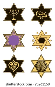iluustration with stars of david