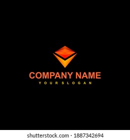 iluustration vector graphic for V letter logo