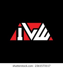 ILW triangle letter logo design with triangle shape. ILW triangle logo design monogram. ILW triangle vector logo template with red color. ILW triangular logo Simple, Elegant, and Luxurious design.