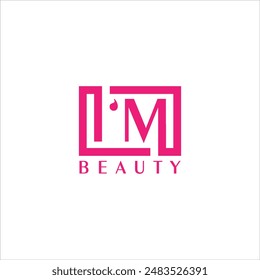 The IM Beauty logo is a box with pink color and white background