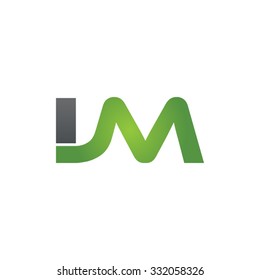 IM company linked letter logo green