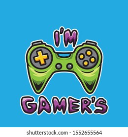 im gamers, console game cartoon, mascot, esport, vector, gaming