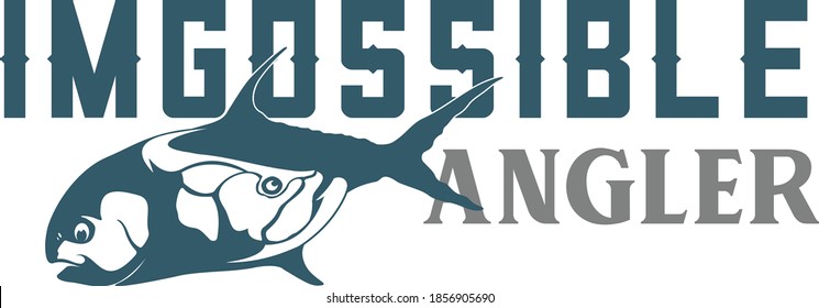 im go impossible tarpon on GT, great to use for fishing logo template.