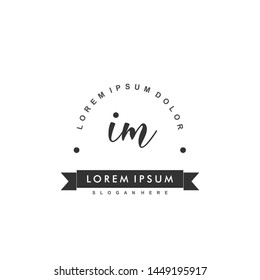 IM Initial beauty monogram logo vector