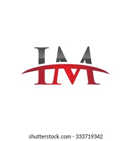 IM initial company red swoosh logo