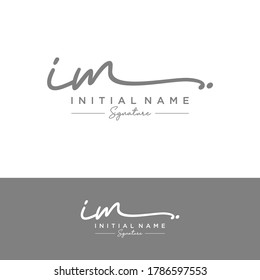 IM Initial letter handwriting and signature logo.