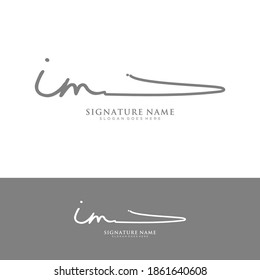 IM Initial letter handwriting and signature logo.
