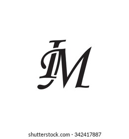 IM initial monogram logo