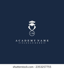 IM Initials Academy Logo Vector Art Icons and Graphics