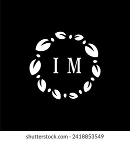 IM Initials Letter Nature Logo Vector Art Icons and Graphics