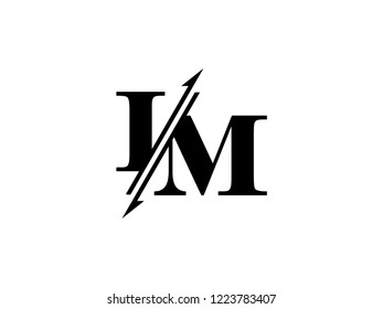 IM initials logo sliced