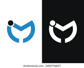IM letter creative logo design