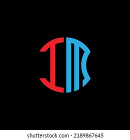 IM letter logo creative design with vector graphic, Abc simple and modern logo design.