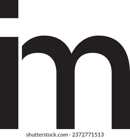 IM letter logo modern design